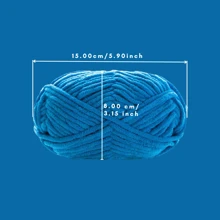 小夢仔自製手工DIY中等粗紗冰棒紗50g/球，60m/球，適用於編織圍巾，鉤織鞋，毛絨玩具等。 - 多色 - 查看 2