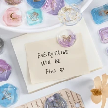 10/20入組0.27*10.8英寸高彈性透明蠟封信封扣，適用於家庭手工DIY，手工藝課，封蠟原料，封蠟棒，婚禮邀請函，派對邀請函信封封口和印章製作。 - 透明色 - 查看 4