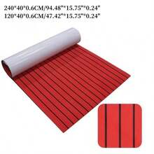 Foam Marine Non-Slip Mat Boat Flooring EVA Teak Decking Sheet Waterproof Pad Swimming Pool Mat Self-Adhesive Carpet Boat Anti-Slip Mat - Red Black - View 2