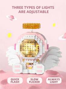 Choose One, Diamond-Shaped Angel Or Devil Mini Building Blocks For Desk, Office, Car, Gift For New Year, Birthday, Valentine's(Delivery In Random) - Multicolor - View 4