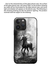 Zhanjiang White Horse Glass Handyhülle kompatibel mit Apple und Samsung-Modellen