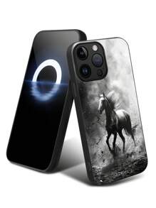 Zhanjiang White Horse Glass Handyhülle kompatibel mit Apple und Samsung-Modellen