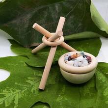 1 件木制芳香疗法精油扩散器，香味装饰木材，用于散发香味，易于组装且设计紧凑 - 黃色 - 查看 5