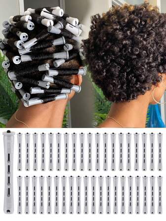 40pcs Perm Rods Set - Create Natural Waves & Curls Of Hair Rollers - Perfect For DIY Hairdressing & Styling Of Long, Medium & Small Hair Rollers, Heatless Curls, Hair Curler, Hair Products And Accessories For Barber Salon Beauty Back To School, Travel Holiday Essentials, Hair Accessories For Women, Hair Curler, Rollers For Hairdressing Equipment, Accessories, Hair Curl, Curly Hair Tools, Hair Roller, Christmas,Curly Hair, Hair Curler, Hair Rollers, Heatless Curl, Heatless Curls, Rollers, Hair Curlers, Curly Hair Products, Hair Curl, Hair Roller, Rollers For Hair, Curly Hair Tools, Heatless Curlers,Hair, Accessories, Hair Products, Hair Tools, Hair Stuff, Hair Care, Curly Hair Brush, Barber, Barber Accessories, Hairdressing Equipment,Heatless Waves,Travel Essentials,Travel Essential,Hairstyle,Hairdressing