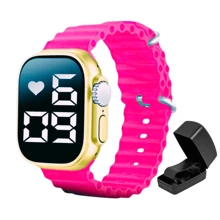 Kids Watches - Màu Hồng Tươi - Xem 1