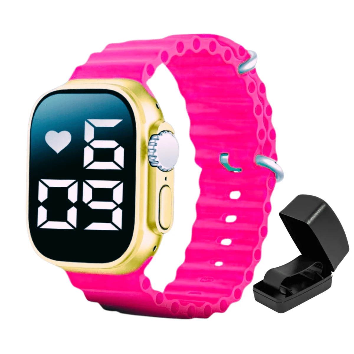 Kids Watches - Màu Hồng Tươi - Xem 1