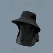 Men's Bucket Hat Sun Hat With Large Brim, Full Protection From Uv Rays, Ideal For Hiking, Camping, Fishing, And Other Outdoor Activities