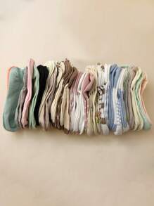 20 زوجًا من الجوارب القصيرة العشوائية النسائية العصرية والبسيطة والمتعددة الاستخدامات واللطيفة والغير مرئية، مناسبة للارتداء اليومي