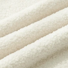 1 Piece DIY Boucle Teddy Fluffy Fabric DIY Teddy Fabric Sold By Half Meter 63x20 Inch Boucle Fabric Boring Upholstered Sofa, Teddy Fabric Bean Bag Loveseat Toy And Storage - 01 White - View 4