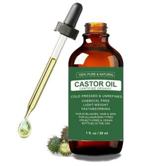 30ml 有機蓖麻油，滋潤和調理頭髮，修復因燙髮，染髮和烘乾引起的髮絲損傷，抗鬱結，幹燥和粗糙，頭髮保養必備精油。