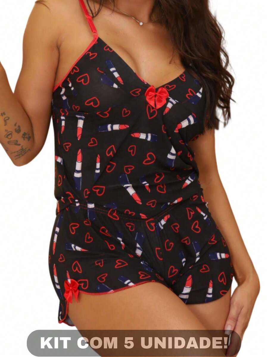 Women Pajama Sets - 彩色 - 查看 1