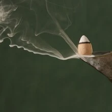 1包（100克）檀香倒流線香錐，塔式線香，用於負能量清潔和空間淨化，家居或辦公室的芳香療法，水療，放鬆，茶和咖啡時間，冥想，瑜珈，家居裝飾。 - 綠色 - 查看 5