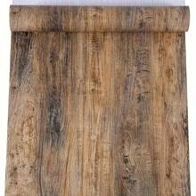 1 卷 10 米灰色木纹自粘壁纸棕色适用于 DIY 防水防油贴纸适用于厨房易于护理可移除接触纸适用于橱柜桌面柜门家具翻新卧室客厅 - 鏽棕色 - 查看 11