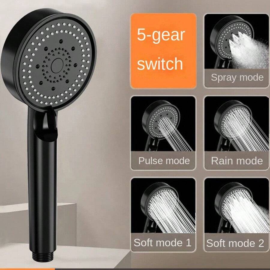 1 Set 2 Pieces Shower Head Increase Pressure Sprayer Head Handheld