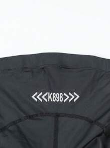 Shorts de ciclismo para mujeres ajustados con acolchado 3D para fitness y ejercicio - Negro - Ver 5