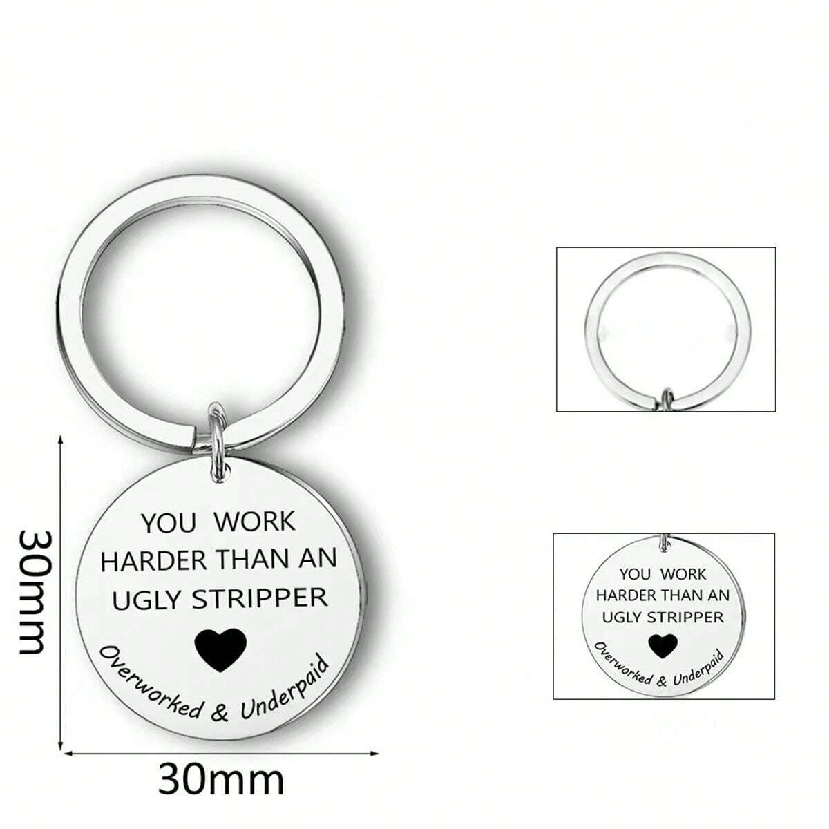 Funny Keychains Gifts For Coworker Employee Office Keyring For