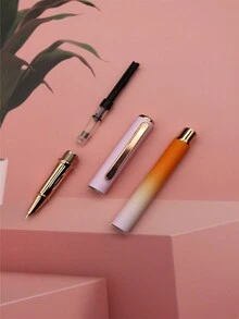 Một/Bút màu chuyển màu cực kỳ hấp dẫn, thích hợp cho học sinh luyện viết, chữ ký văn phòng và doanh nghiệp, có thiết bị hút mực bên trong - Hộp mực 3,4mm có thể thay thế, Lựa chọn quà tặng tốt nhất - 13,5cm * 1,1cm - Xem 8