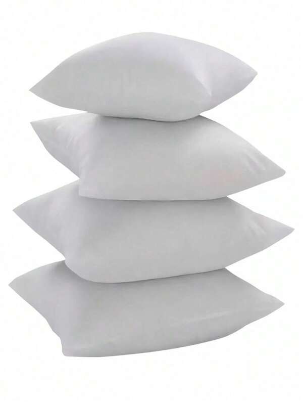 Kit Com 4 Unidades Enchimento 45x45 Almofada Refil de Espuma em Flocos Acampamento