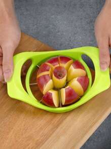 1pc Random Color Apple Slicer, Creative Stainless Steel Apple Cutter For Kitchen - Multicolor - View 11