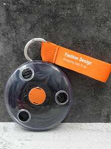 一個中性超市購物戶外圍巾眼鏡收納袋 Nautiloop 迷你圓盤狀購物袋 儲物袋，超小型可折疊擴充儲物袋 - 彩色 - 查看 12