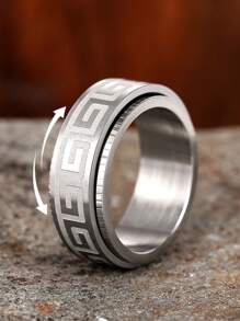 1 Pc Hip Hop Men's Stainless Steel Ring For Men Party Accessories Jewelry Gift - 1# - View 3