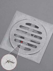 Adhesivo desechable para tapar desagües con filtro para pelo e insectos, anti obstrucción para cocina y baño - Gris - Ver 1