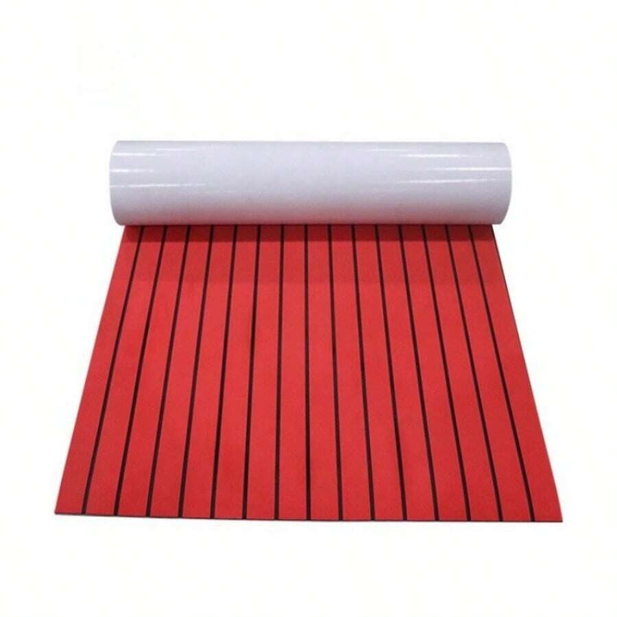 Foam Marine Non-Slip Mat Boat Flooring EVA Teak Decking Sheet Waterproof Pad Swimming Pool Mat Self-Adhesive Carpet Boat Anti-Slip Mat - Red Black - View 1
