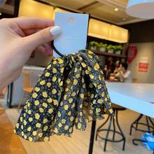 Cinta elástica para el cabello con diseño de mariposa de estilo coreano de gasa, cinta de moño dulce, diadema simple - Multicolor - Ver 5