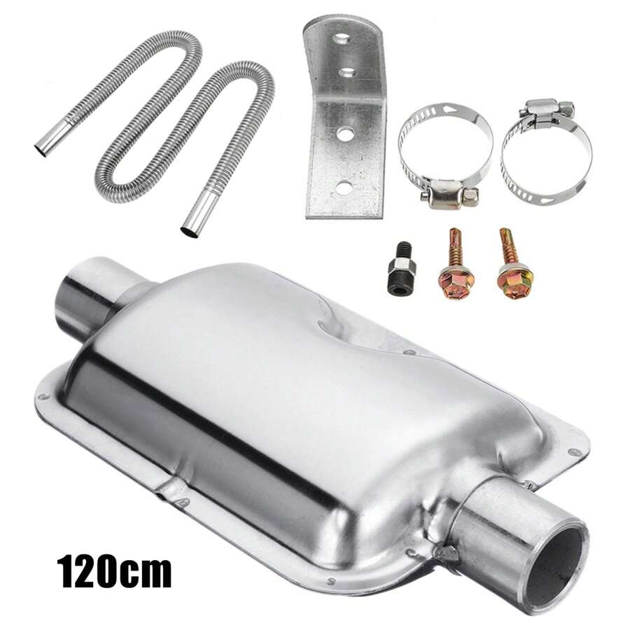 120cmDiesel Heater Exhaust Pipe & Silencer Muffler, Parking Heater
