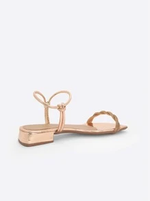 Women Heeled Sandals - Đồng - Xem 4