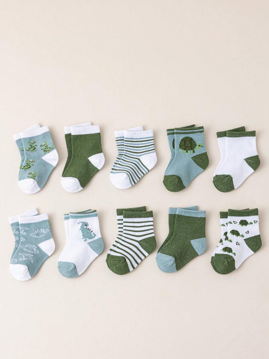 10 Pairs Of Cute And Non-Slip Baby Socks Suitable For All Seasons And Non-Slip