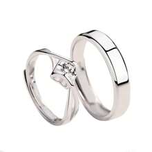 2 Stück/Set 925 Sterling Silber Eheringe, Mode mehrere Stile Paar Ringe für Frauen Männer Engagement Jubiläum Party Fine Jewelry Daily Wear Geschenke