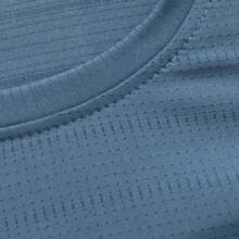 Men Outdoor Quick-Drying Running T-Shirt, Summer Thin Ice Silk Mesh Short Sleeve Sports Tee For Mountaineering