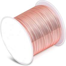50m/Rolle 0,4mm nicht verblassender, nicht oxidierender, farberhaltender Eisendraht für DIY Armbänder, Halsketten, Schmuckherstellung und Basteln (Gold, Silber, Roségold, KC Gold, Waffengrau, Schwarz, Antikbronze)
