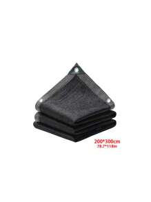 多功能戶外遮陽布，黑色花園保護網，花園防蟲網，花園遮陽保護網，遮蔽和降溫，花園遮陽保護網布，游泳池、陽台、庭院和房車露營用戶外用品 - 黑色 - 查看 12