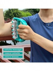 蜂窝组织按摩滚轮，用于肌筋膜放松和肌肉按摩，迷你触发点深层组织筋膜放松工具，适用于男女身体按摩器 - 彩色 - 查看 3