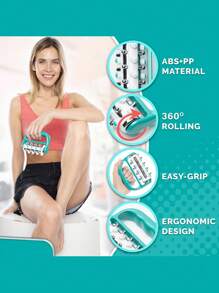 蜂窝组织按摩滚轮，用于肌筋膜放松和肌肉按摩，迷你触发点深层组织筋膜放松工具，适用于男女身体按摩器 - 彩色 - 查看 5