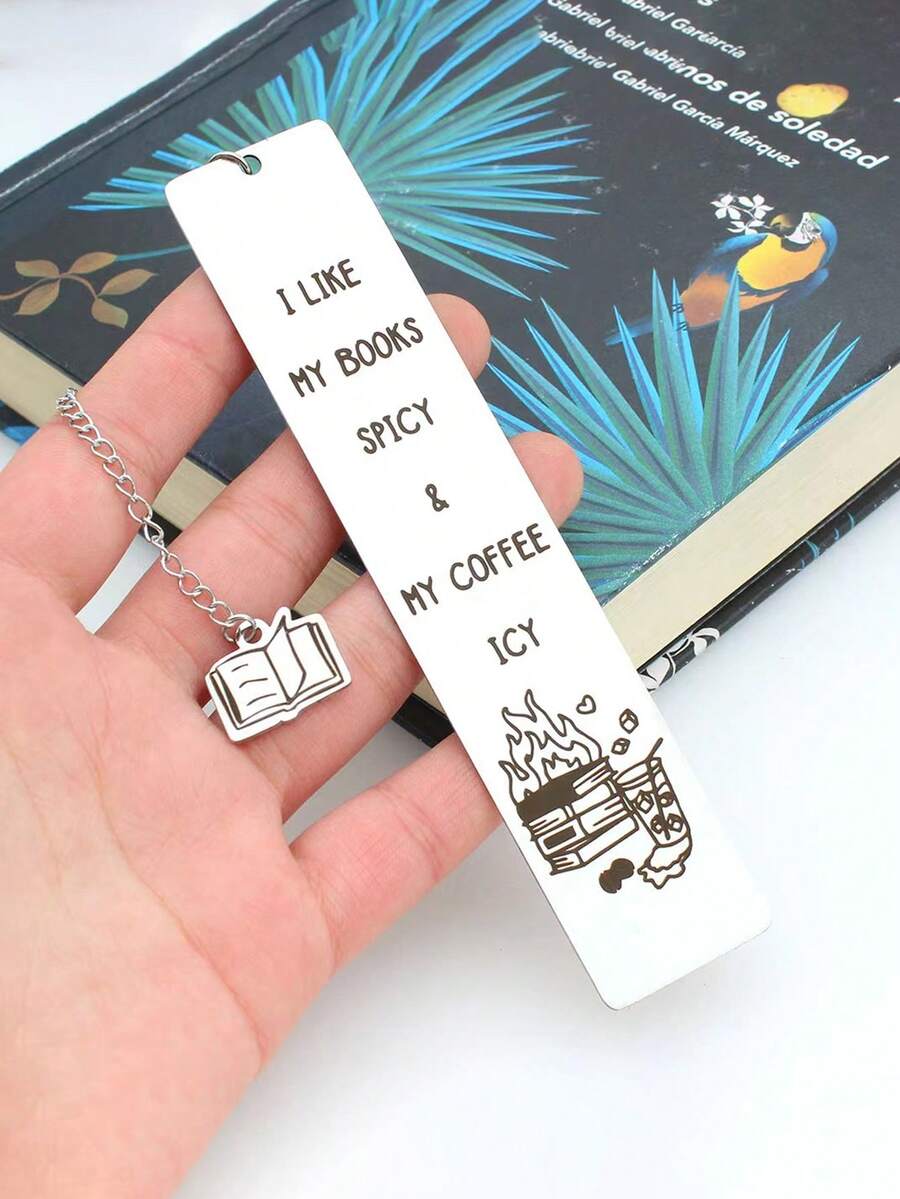 1 pieza Marcapáginas divertido y duradero de todo metal, ["Vete, estoy leyendo"], adecuado como pequeño regalo de cumpleaños u ocasiones festivas para estudiantes y amantes de los libros, hecho de acero inoxidable, resistente y duradero - Plateado - Ver 1