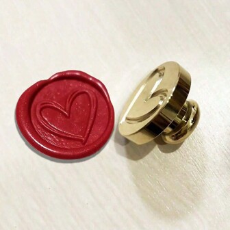 1 PC Heart Pattern Wax Stamp Head For Wedding Party Invitations Envelopes Cards Gift Packing