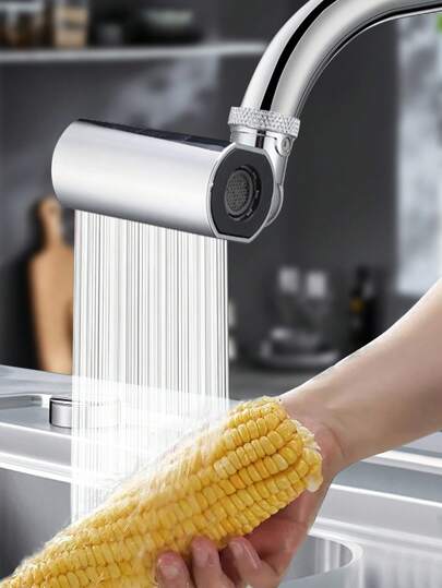 1 Stück neuer Wasserfall Küchenarmatur Filter, multifunktionaler Küchenspülenarmatur Sprayer, 3 in 1 360° drehbarer Anti-Splash Gerät Küchenwasserfall Dreharmatur zum Waschen von Gemüse und Obst