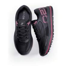 Women Wedge Sneakers - 玫紅色 - 查看 4