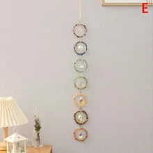 1 pieza Atrapasueños de cristal de 7 chakras, Colgante de pared del Árbol de la Vida de 6 chakras, Sanadores de cristal y gemas Reiki, Colgante para yoga y meditación, decoración para ventanas del hogar, piedras naturales en bruto, decoración del hogar, decoración de habitación, decoración de pared
