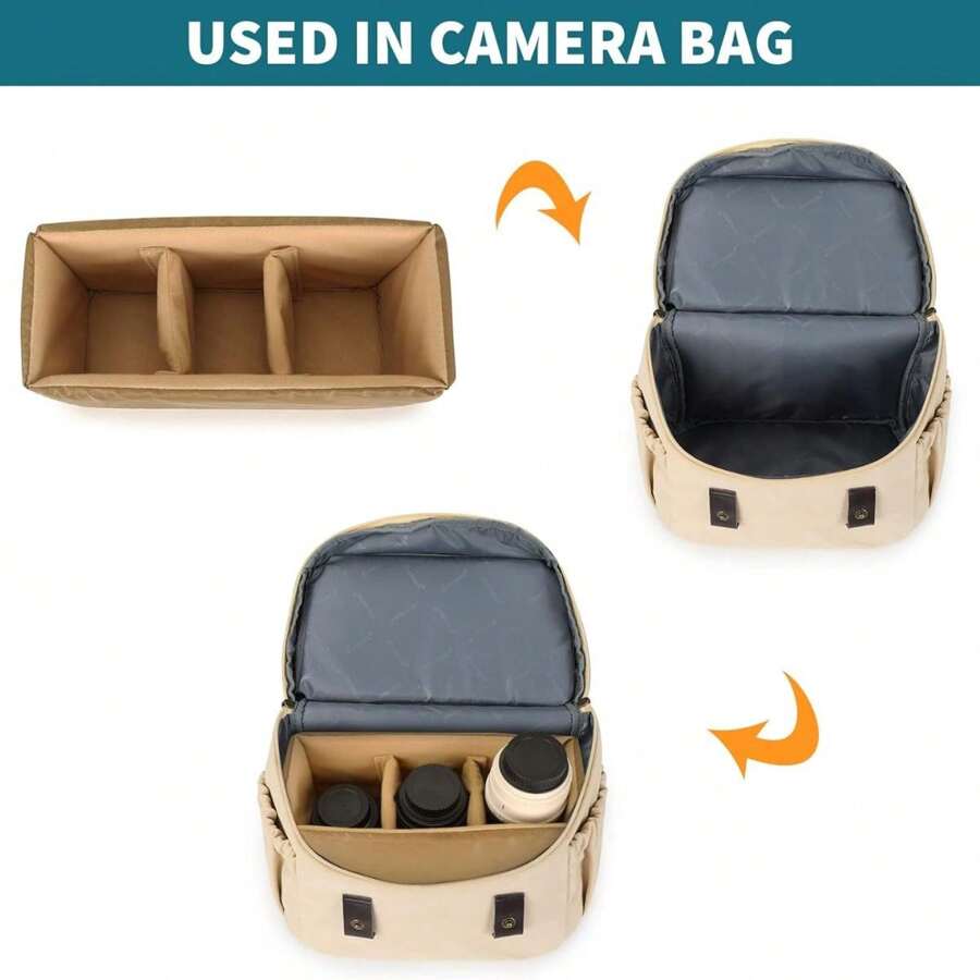 GRaphy DSLR Camera Insert Bag Camera Bag Dividers For Nikon Canon