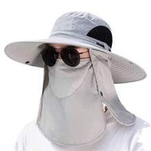 Men's Bucket Hat Sun Hat With Large Brim, Full Protection From Uv Rays, Ideal For Hiking, Camping, Fishing, And Other Outdoor Activities