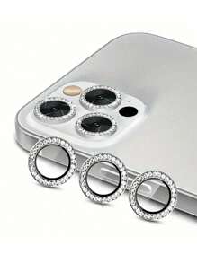 Rhinestone Camera Lens Protector Film Set Compatible With IPhone 12/12 Mini/12 Pro/12 Pro Max,Iphone 13/13 Mini/13 Pro/13 Pro Max,Iphone 11/11 Pro/11 Pro Max,Iphone 14/14 Puls/14 Pro/14 Pro Max,Iphone 15/15 Puls/15 Pro/15 Pro Max, Inlaid Imitation Rhinestone Decorated Camera Cover Tempered Glass Protecting Cover, Colorful Imitation Rhinestone Gift For Birthday, Family, Friends Sparkling Crystal, Lens Protector, Phone Accessories
