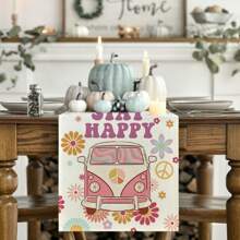 1 件装花鸟亡灵节墨西哥狂欢节桌旗，墨西哥亡灵节厨房和餐桌装饰，家庭派对装饰。 - 彩色 - 查看 2