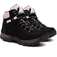 Women Ankle Boots & Booties - Negro y rosa - Ver 2