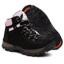 Women Ankle Boots & Booties - Negro y rosa - Ver 3