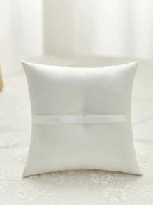 1入新娘婚禮小戒指枕西式婚禮禮品戒指道具弓形方形戒指枕珍珠新娘戒指枕西式婚禮用品