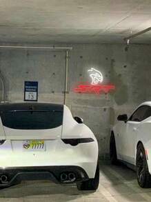1pc LED Neon Light Sign With Chain, Hook, Nail And USB Powered Connection, Suitable For Decoration And Background Lighting In Car Repair Shop, Garage, Showroom And 4S Store